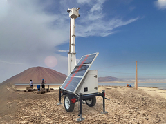 Kleiner Solarüberwachungstrailer