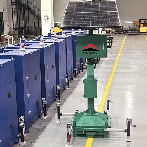 Latest company news about Hoch zuverlässiger solarbetriebener Scheinwerfer-Beleuchtungsturm für Parkplätze