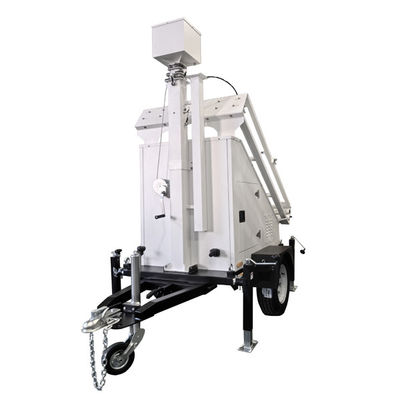 OEM ODM Solar Mobile Trailer Solar Security Kamera Trailer mit 6m Mast Lifting