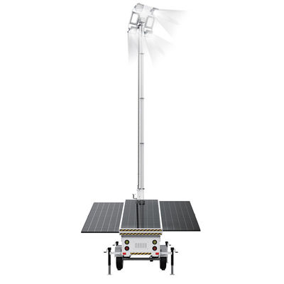 Portable Solar Light Tower mit 400W LED-Lampen 3*460W Solarpaneel für die Bergwerksbeleuchtung