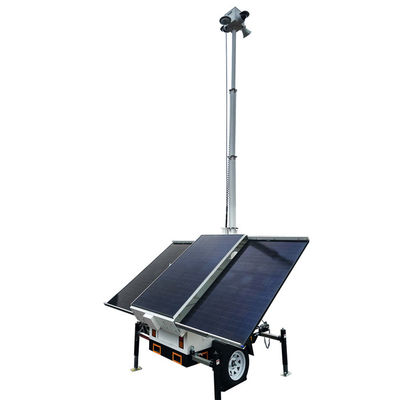 Umweltfreundlicher mobiler Solartrailer für Baustellen Einfache Installation