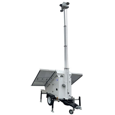 Mobiler Sonnenüberwachungstrailer mit Sonnen-CCTV-Kamera für die Überwachung von Gewerbegebäuden
