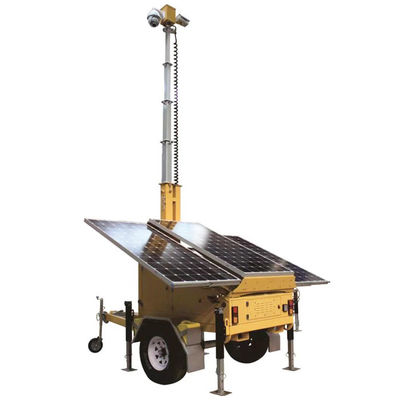 Mobiler Solarüberwachungsfahrzeug Mobiler Solaranhänger mit 3*400W-Solarkollektoren