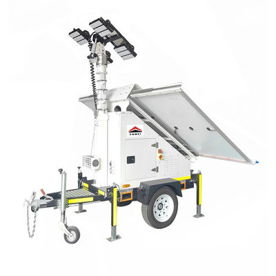 Vielseitiger günstiger Solarlicht-Anhänger mit 4*250W 3*300W Solarzellen für Nachtarbeiten