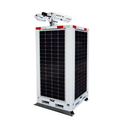 Baustelle Solarlichtturm montierte Kameras und LED-Leuchten für USA