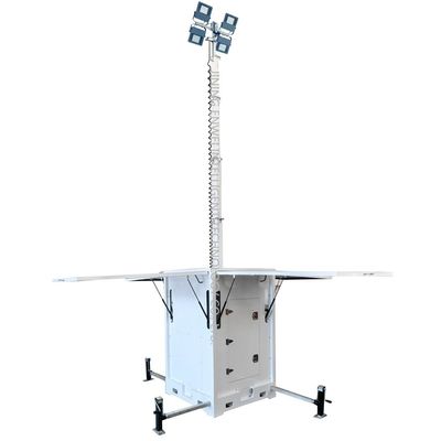 High Mast LED Portable Solar Light Tower Mobil für Parkplatzbeleuchtung
