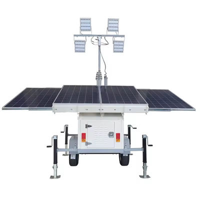 Bergbau mobile Beleuchtungslösung Solarlichtturm mit 8m Teleskopmast