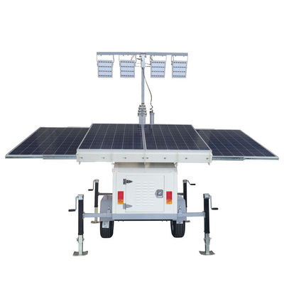 Solar-Hybrid-Leuchtturm mit 4*300W-Solarkollektoren 4*200Ah Batterien für die Wüste