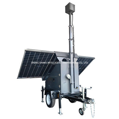 Urban Mobile Solar Surveillance Trailer für die Überwachung von Parkplätzen in Gärten