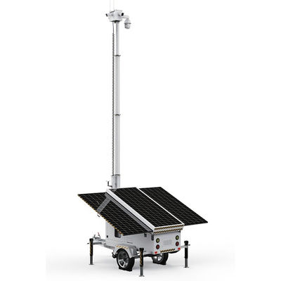 Solarstrom-Anhänger Kaltdippverzinktes Stahlmaterial für die Bauüberwachung