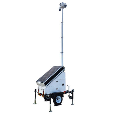 Mobiler Überwachungsanhänger Monokristallines Silizium-Solarpanel für die Parküberwachung