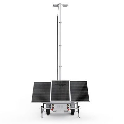 3*420W Solarpanel Monokristallines Silizium Solarlicht Anhänger Für Außenparkplatzbeleuchtung