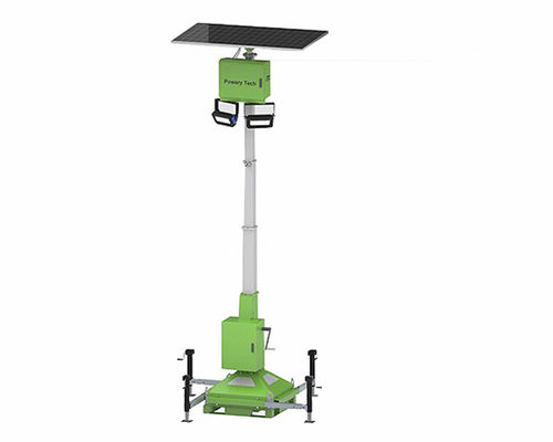 Bewegen Sie Monokristallines Silizium Solarpanel Aufzug Arbeiten Lichtturm Für die Beleuchtung der Schule