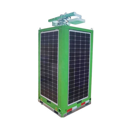 Solarmobile LED-Leuchte Monokristalline Silizium-Turm Kuboid für Stadtverkehrsbeleuchtung
