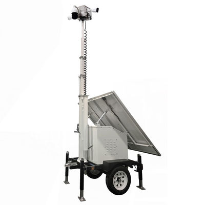 Solar-CCTV-Anhänger Solar-Power-Anhänger mit Kameras für entfernte Baustellen