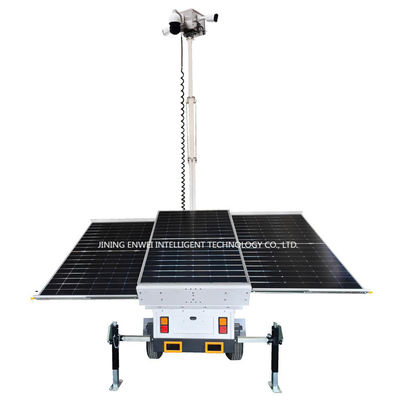 Solarstrom-Trailer CCTV-Kamera-Trailer mit 3*400W-Solarkollektoren für die öffentliche Sicherheit