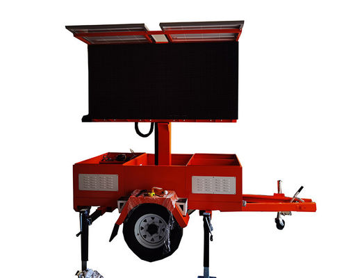 Grüner Umweltschutz Solarenergie Mobile LED Display Screen Trailer für den Kulturplatz