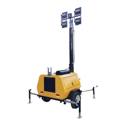 Diesel-Leuchtturm mit 4*400W LED-Lampen für Straßenbauarbeiten
