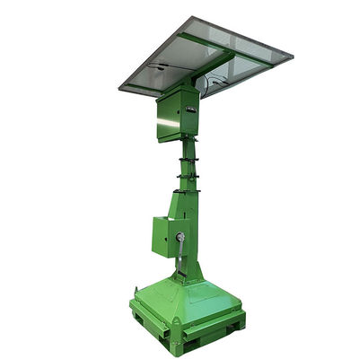 Solar-Portable Straße 2*50W LED-Flutleuchten Leuchtturm Für Golfplatz Beleuchtung