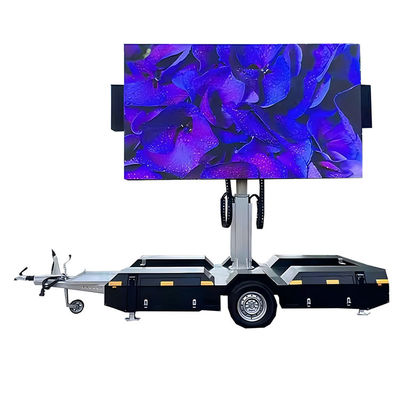 Umweltschutz und Energieeinsparung Wasserdichte mobile LED-Bildschirm-Trailer für den Gebäudebau