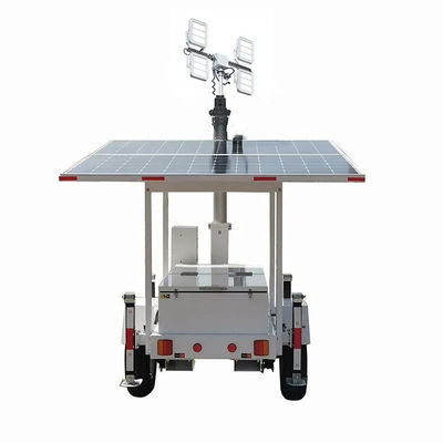 Solarlichtturm mit 6m Teleskopmast für die Beleuchtung von Steinbrüchen