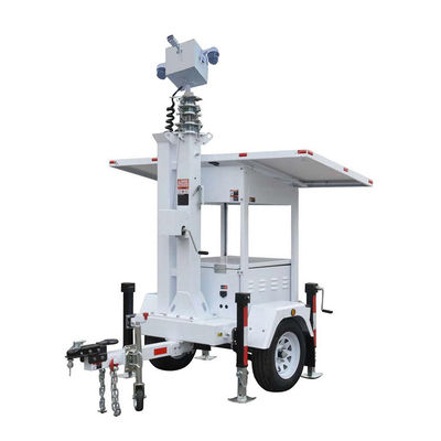 Festbetrieb Mobile Überwachung Trailer Portable Solar Energy System Cctv Turm für die Überwachung von Ausstellungen im Freien