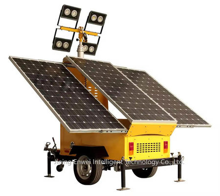Mobiler Solarlichtturm mit individueller Farbe für Baustellenbeleuchtung