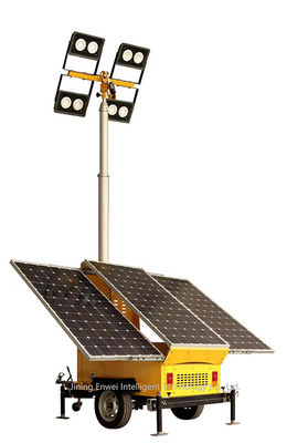Solar-Led-Beleuchtung Trailer Montiert 7 Meter Teleskopmast Für Bergbau Beleuchtung