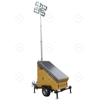 Portable Solarenergie-Beleuchtungsanhänger mit MPPT 60A-Regler für Hafenbeleuchtung