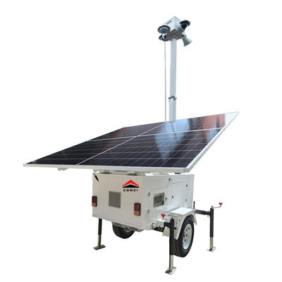 Solarüberwachung Sicherheitskamera Anhänger Solarlichtturm für die Außenbeleuchtung