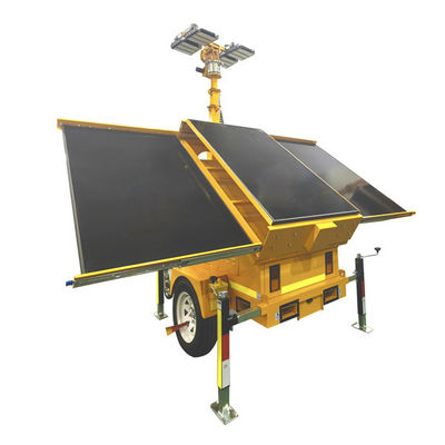 Anhänger Solar Sicherheitskamera Lichtmast mit 3*460W Solarmodulen