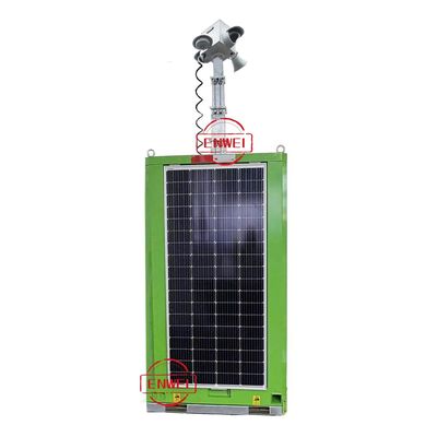 Kaltdippverzinktes, pulverbeschichtetes Solarpanel, mobile Sicherheitsüberwachungseinheit für temporäre Ingenieurprojekte