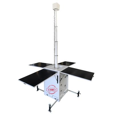 Solarbetriebene mobile Überwachungseinheit mit PTZ-Kameras für die Fernüberwachung großer landwirtschaftlicher Flächen