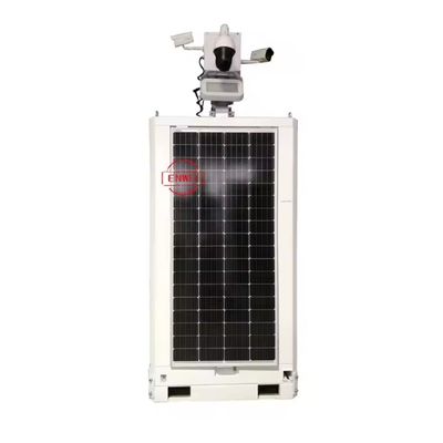 Tragbarer solarbetriebener Würfelturm mit 4G-Kamera zur Überwachung temporärer Hausaufgabenstandorte