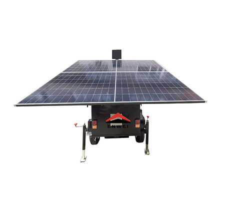 Black Design Solar-Kamera-Sicherheits-Trailer mit Stützbeinen für Veranstaltungssicherheit