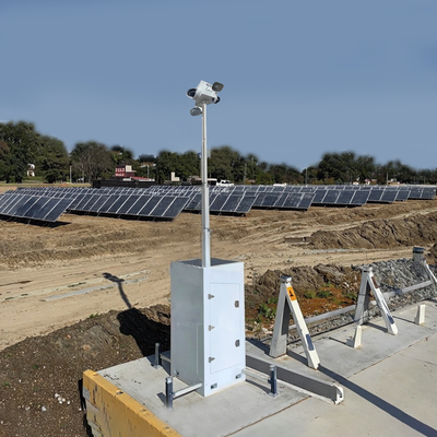 CCTV Überwachungsturm Tragbarer Überwachungswürfel für Baustellenüberwachung