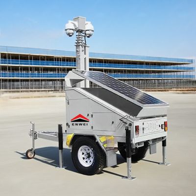 Schnell einsetzbare Solarkamera 5G CCTV Trailer für die Überwachung von Baustellen
