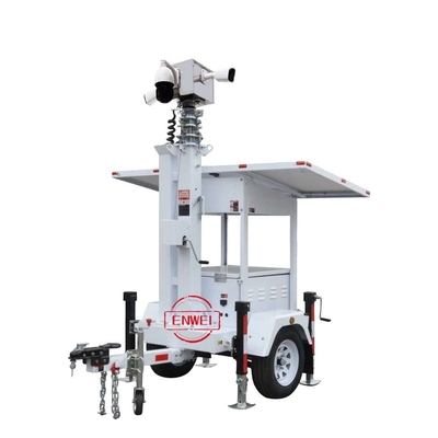 Solar-CCTV-Anhänger Solar-Portable Light Tower Anhänger mit Energiesystem für die Überwachung der Baustelle