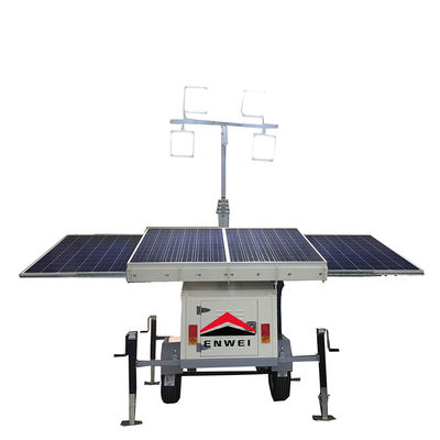 High Flexibility Solar Power Panels Led Lights Lighting Trailers For Construction Site