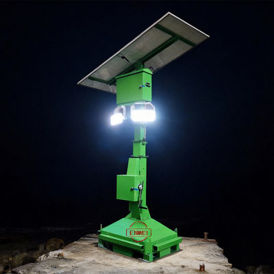 Portable Solar Light Tower für Baustelle mit 420W-Panel 35H Laufzeit