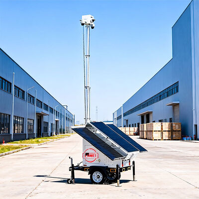 Wetterfester mobiler Sicherheitsanhänger, keine externe Stromversorgung für Projektierung