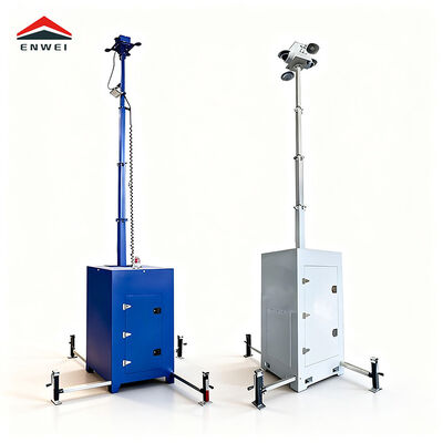 Cube Mobile Surveillance Tower Schnell einsetzbare Sicherheitsbeleuchtung für alle Wetterbedingungen