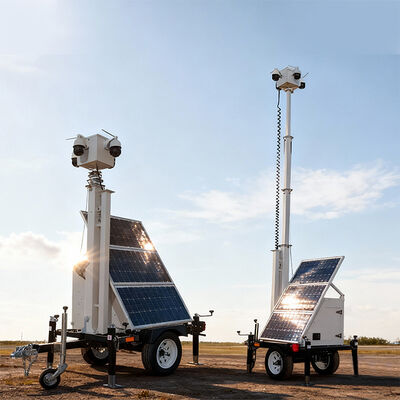 Mobiler Solarstrom-Anhänger Off-Grid-System mit 120AH-Batterie für Baustelle