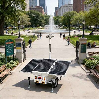 Große Sonnenkollektoren Sicherheitskamera Cctv Anhänger Tragbare Sonnenkamera Anhänger für die Straßenüberwachung