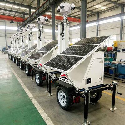 Solarkamera-Sicherheitsanhänger mit niedrigem Stromverbrauch Solarzellen Überwachungsanhänger für temporäre Straßenüberwachung