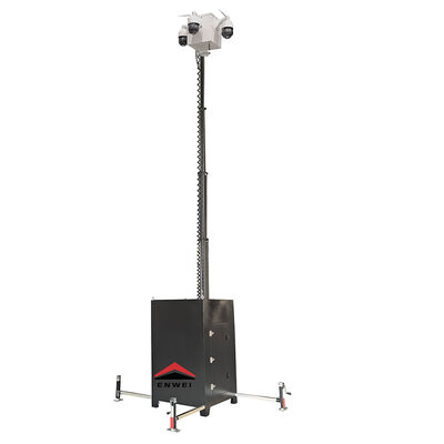 Mobile tragbare Kamera-CCTV-Turm für Baustellen und Veranstaltungssicherheit