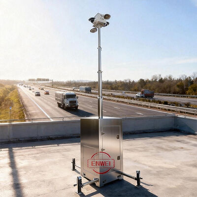 Mobile CCTV-Turm mit CE-Zertifizierung, wasserdicht, Edelstahl, für schnellen Einsatz