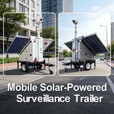 Solarkamera Anhänger All-in-One Überwachung Anhänger drahtlose Video-Sicherheitsausrüstung für Öl-Gas-Feld-Fernschutz